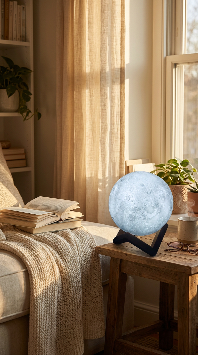 Desk lamp EDM Moon White 3,7 V